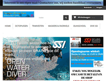 Tablet Screenshot of poseidondivingteam.com
